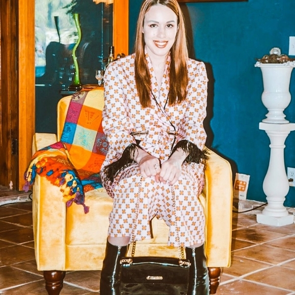 NWT Plaid Feather Spring Vintage Pant Suit Set S:M - Picture 9 of 15